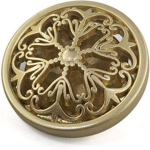 20 pcs Vintage Openwork Golden Metal Sewing Coat Buttons with Shank -25mm -1"...
