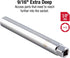 SUNEX TOOLS 884505 3/8-Inch Drive 9/16-Inch Extra Deep Spark Plug Socket, CR-MO...