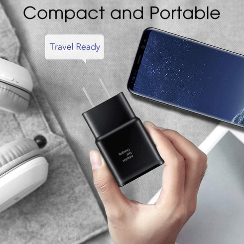 Adaptive Fast Charger Compatible Samsung Galaxy S9 S9 Plus S8 S8+ S10 S10e Note 8 Note 9, Wall Charger Adapter Block with USB Type C Cable Kit......