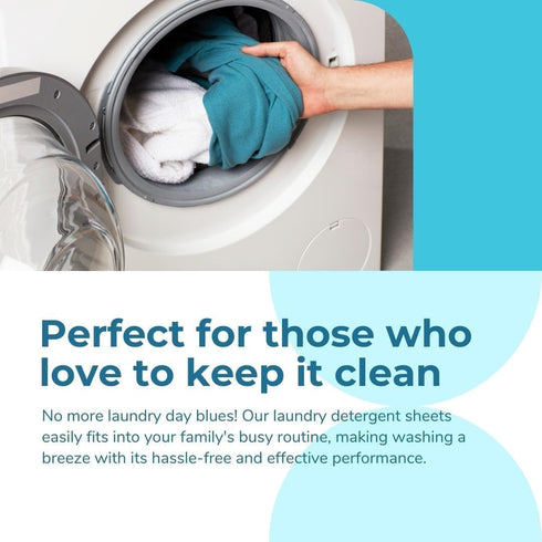 Laundry Detergent Sheets, 200 Loads, powerful with Bio-enzymes and Plant-Based, No Plastic Jug, Eco Friendly, All Washing Machines, True Clean, Fr...