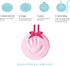 Pearhead Babyprints Baby's First Handprint or Footprint Ornament Kit, Easy No-Bake DIY Clay Impression, Christmas Baby Keepsake Gift, Pink...