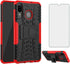 Asuwish Phone Case for Samsung Galaxy A20 A30 with Tempered Glass Screen Protector and Slim Stand Hybrid Heavy Duty Rugged Protective Cell Cover M...