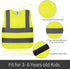 kid's High Visibility Safety Vest, Reflective Strips, Fit for Boys & Girls, Walking or Back to School,...