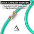Heavy Duty Hose Repair Kit, Male Female Water Hose Repair End, Solid Metal Replacement Fittings, Fix Kit with Clamps Fit for 3/4" and 5/8" Gardeni...
