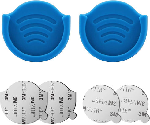 pop-tech Phone Grip for Socket Holder, 2 Pack Silicone Car Phone Mount Adhesive for Collapsible Grip & Stand with 3M Adhesive Replacement for Car ...