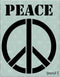 Stencil1 Peace Sign Stencil Durable Quality Reusable Stencils for Painting - Create Stencil Crafts and Decor - Decor on Walls Fabric & Furniture R...