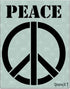 Stencil1 Peace Sign Stencil Durable Quality Reusable Stencils for Painting - Create Stencil Crafts and Decor - Decor on Walls Fabric & Furniture R...