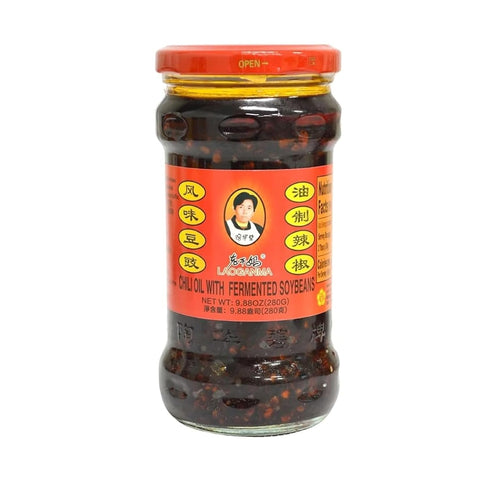 Lao Gan Ma Spicy Chili Crisp Hot Chili Oil, Hot Chili Sauce in 9.88OZ (280g) Families Capacity, Balanced Spiciness and Rich Flavor, Authentic Lao ...