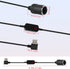 GELRHONR Right Angle USB to Cigarette Lighter Adapter, 5V USB A Plug to 12V Cigarette Lighter Socket Female Converter Adapter Cord for GPS, Dash c...