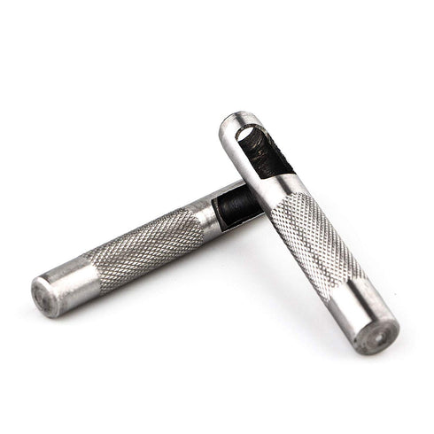 Spurtar 6PCS Leather Hole Punch 1/8'' - 5/16'' Heavy Duty Round Hollow Punch Set High Carbon Steel Leather Punch Tool for Watch Cloth Belt Gaskets...