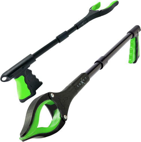 Grabber Reacher Tool 19 Inch Long, Foldable Pick Up Stick - Strong Grip Magnetic Tip - Heavy Duty Trash Picker Claw Reacher Grabber Tool Elderly W...