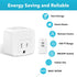 HBN Remote Control Outlet with 100FT RF Signal, Wireless On Off Switch Plug for Household Appliances, Battery Included, 15A/1875W(1 Outlet + 1Remo...