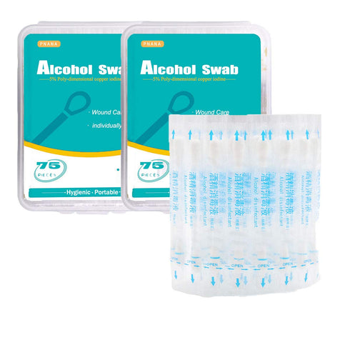 150 - Rubbing Alcohol Q Tips Swabs Cotton Swabsticks Individually Wrapped for Wound Care Trave Newborn Baby Safety...