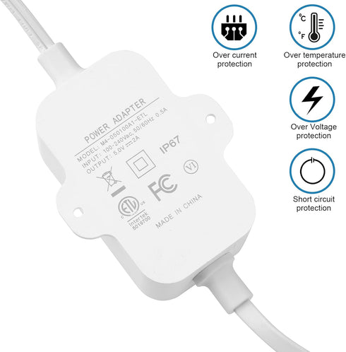Power Cable Compatible with Google Nest Cam Outdoor or Indoor, Battery(2nd Generation) - 16.4 ft/5m 5V 2A Charging Cable Power Your Nest Cam (Batt...