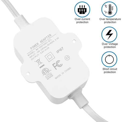 16.5Ft/5m Charging Cable Power Adapter Designed for Wyze Cam Pan v3, Wyze Cam V4, Wyze OG, Wyze Cam v3 and v3 Pro, No Need for a Charging Head, fo...