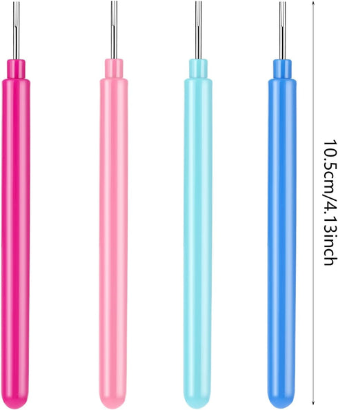 4pc Quilling Kit Quilling Tool 4.13inch Supplies Quilling Paper Bead Roller Tools for Paper Flowers Crafts Colorful Paper Strip Quilling Needle Pe...