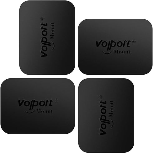 volport Rectangle Metal Plate for Phone Magnet, Magicplate Replacement Disc with 3M Adhesive Backing Sticker for Magnetic Car Mount Holder Cradle ...