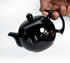 Porcelain Teapot, 10oz Small Tea Pot Xishi Chinese Gongfu Tea Set Ceramic Kettle Black (Teapot)...