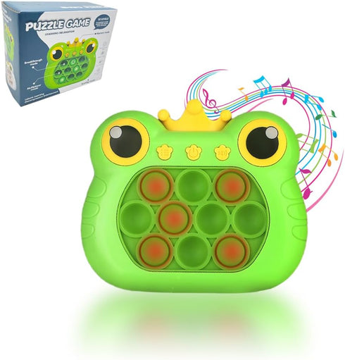 Fast Push Bubble Game,Handheld pop Game Light up Fidget Toys, for Children Adults Stress Relief Sensory Toys,Birthday Gift,Party Favors,Travel,Cla...