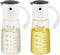 Vucchini Oil Dispenser Olive Oil Dispenser Bottle Set 10 oz for Kitchen Cooking - Auto Flip Condiment Container With Leakproof Vinegar Glass Cruet...