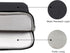 RAINYEAR 13 Inch Laptop Sleeve Soft PU Leather Case Water Resistant Padded Cover Bag Compatible with 2021 2022 MacBook 13.6" M2 A2681 13.3" A2338 ...