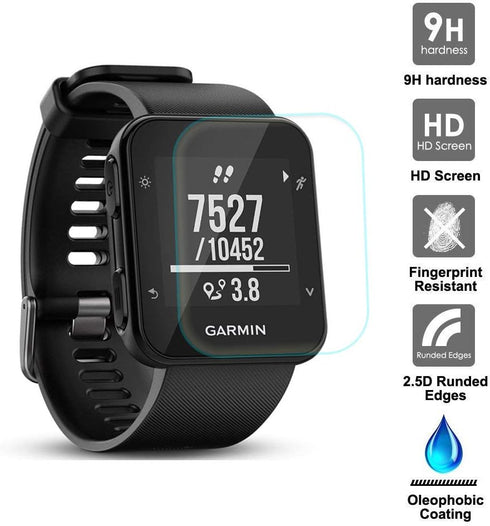 Screen Protector Compatible with Garmin Forerunner 35, 4 Pack Tempered Glass Protective Films Anti-Scratch High Definition Full Coverage Cover Sma...