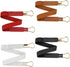 4 Pcs Women Retro Waist Belt Metal Buckle Skinny Stretchy Waist Belt for Dress (Black + Red + White + Khaki...