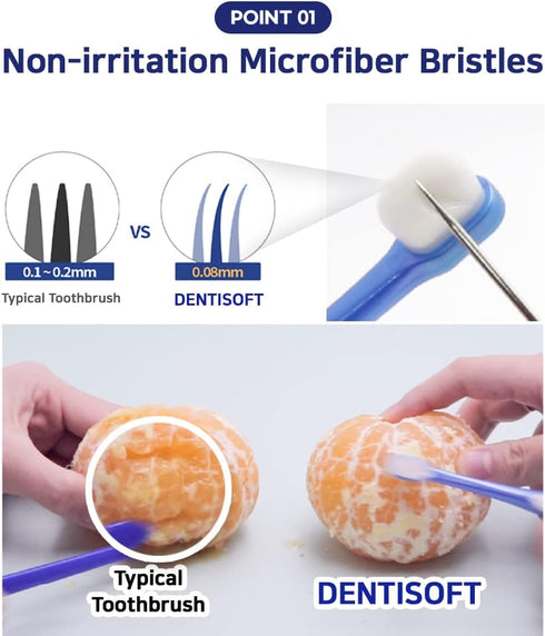 Dentisoft Pet Toothbrush Small & Medium Size for Cat and Dog (Medium)...