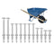 Wheelbarrow Handles Replacement Kit for 5/16 Stainless Nuts and Bolts 4", 3", 2-1/2" and 1" Wheelbarrow Parts, Wheel Barrow Handles - 12-Pack...