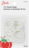 Dritz 1-1/8" Plastic Rings, 14 Count, White...