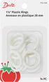Dritz 1-1/8" Plastic Rings, 14 Count, White...