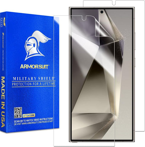 ArmorSuit 2 Pack for Samsung Galaxy S24 Ultra Screen Protector (6.8") Case Friendly MilitaryShield HD Clear Film - Made in USA......