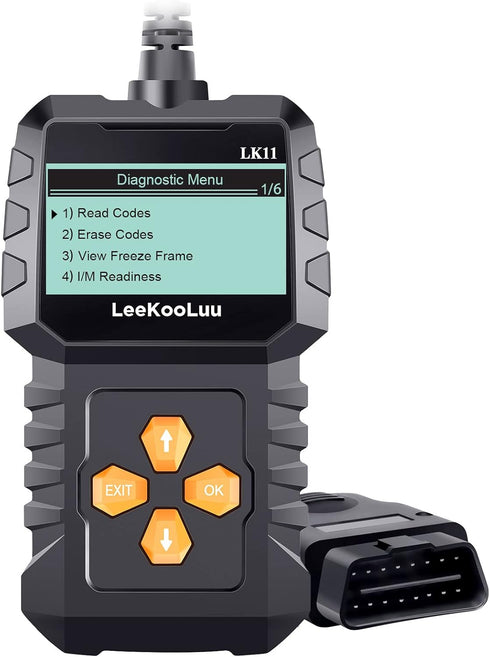 OBD2 Scanner Ease Setup Plug-Play: Clear Reset Engine Error Code Professional Code Reader Diagnostic Scan Tools with Freeze Frame/I/M Readiness fo...