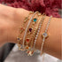 Sanyaa Star Bracelet 18K Gold Plated Multi Stone Crystal Star Bracelet for Women (Colorful)...