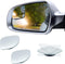 2 Pack of Blind Spot Mirror, Fan Shaped HD Glass Frameless Convex Rear View Mirror with wide angle Adjustable Stick, Blind Spot Mirror Compatible ...