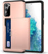 Jiunai for Samsung Galaxy S20 FE Case Card Holder Wallet for 2 Cards CC IDs Holder Sliding Back Pocket Protective Dual Layer Rubber Cover Phone Ca...