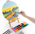 Transon Synthetic Filbert Paint Brush Set 10pcs for Acrylic Watercolor Gouache Art Painting and Body Craft Painting...