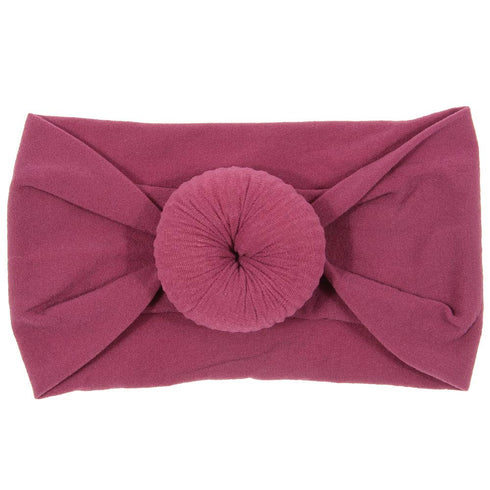 6 Pack Cute Toddler Baby Girls Elastic Soft Nylon Headwraps Infant Knot Bow Headband Turban (Set 2)...