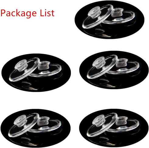 5 Pairs Eyeglasses Nose Pads,Push-in Glasses Nosepads,13mm Soft Silicone Nose Pieces/Nose Guards Replacement for Frame/Air Frames/Rimless Eyewear ...