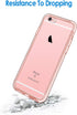 JETech Case for iPhone 6 Plus and iPhone 6s Plus 5.5-Inch, Non-Yellowing Shockproof Phone Bumper Cover, Anti-Scratch Clear Back (Rose Gold)...