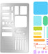 Bookmark Metal Journal Stencil 4X7" Stainless Steel Painting Stencils Kit Metal Frame Drawing Stencil Templates for DIY Engraving Painting Scrapbo...