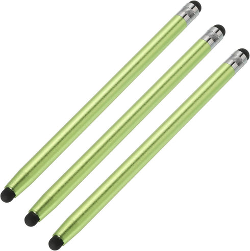 MECCANIXITY 3pcs Stylus Pens for Touch Screens Dual Rubber Tips Capacitive Stylus Universal Tablet Pen Sensitivity Precision, Green......