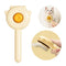 Paw Cat Brush with Release Button, Self Cleaning Cat Brush for Shedding, Cat Hair Brush for Grooming Long and Short Haired Cats Dogs (Yellow)...
