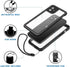 iPhone 12 mini Waterproof Case, Shockproof Dustproof Snowproof Fully-Body Protective Cover with Screen Protector Clear Back New Designed for iPhon...