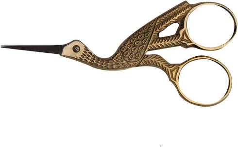 Treasure Gurus Pelican Shaped Gold Craft Embroidery Scissors...