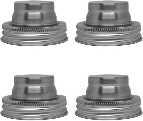 Stainless Steel Mason Jar Shaker Lids with Silicone Seals for Dredge Flour,Mix Spices,Sugar, Salt, Peppers and Any Regular Mouth Mason Jar Canning...