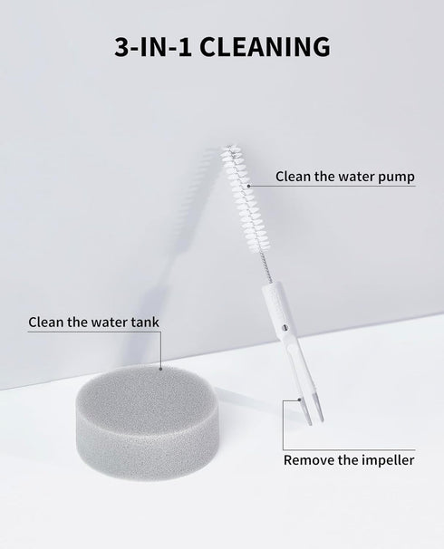 PETKIT Pet Water Fountain Cleaning Kit, Cat Water Fountain Brush Pet Water Fountain Cleaning Kit, Include Brush Tweezers and Sponge...