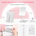 MILEDUO Rechargeable Travel Makeup Mirror with Lights, Foldable Compact Mirror with 1500mAh Battery, 3 Color Light Touch Screen for Travel and Wom...