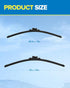 PHILTOP 24"+19" Front Automotive Replacement Windshield Wiper Blades for Jetta 2011-2019, Passat 2012-2018, GTI 2006-2012, CC 2013-2017 Set of 2...