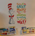 Decalplanet Dr Seuss Inspirational Quotes Wall Stickers Kids Wall Decal Saying Classroom Reading Room Baby Nursery Wall Decor...